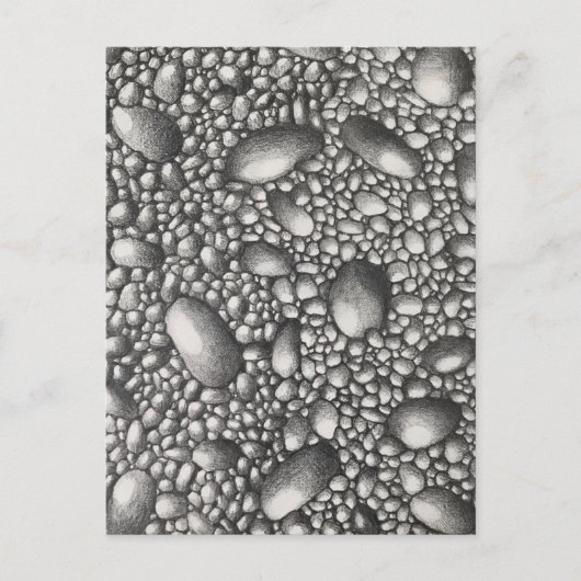 Steine Felsen Bleistiftzeichnung Originalkunst  Postkarte (Vorderseite)