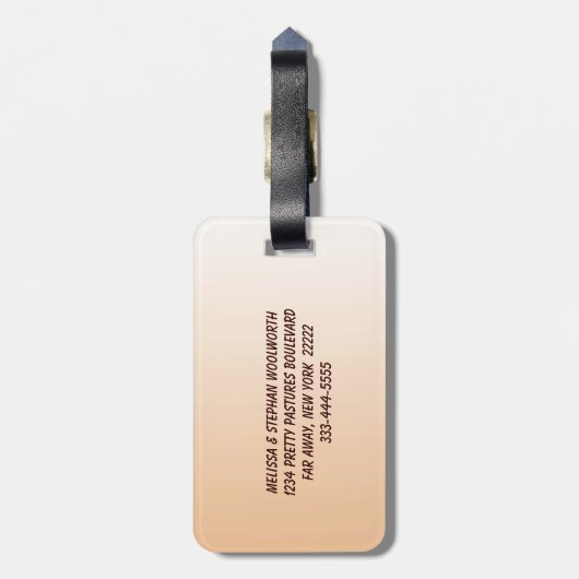 Steine Gepäckanhänger (Rückseite vertikal)