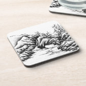 Steine Getränkeuntersetzer (Linke Seite)