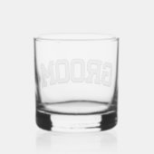 Steine Glas Bräutigam Hochzeit Junggesellenabschie (Rückseite)