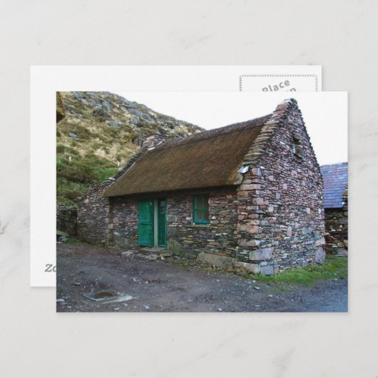 Steine-Hütte, Kerry, Irland Postkarten (Vorne/Hinten)
