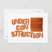 Steine - im Bau Postkarte (Vorne/Hinten)