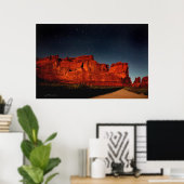 Steine in der Nacht Poster (Heimbüro)