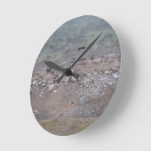 Steine in der Ostsee Runde Wanduhr (Winkel)