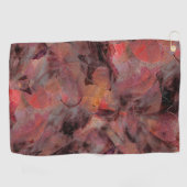 Steine in roten Farbtönen auf schwarz-grauem Hinte Golfhandtuch (Horizontal)