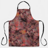 Steine in roten Farbtönen auf schwarz-grauem Hinte Schürze (Vorderseite)