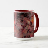 Steine in roten Farbtönen auf schwarz-grauem Hinte Tasse (VorderseiteRechts)