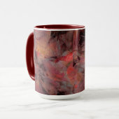 Steine in roten Farbtönen auf schwarz-grauem Hinte Tasse (Vorderseite Links)