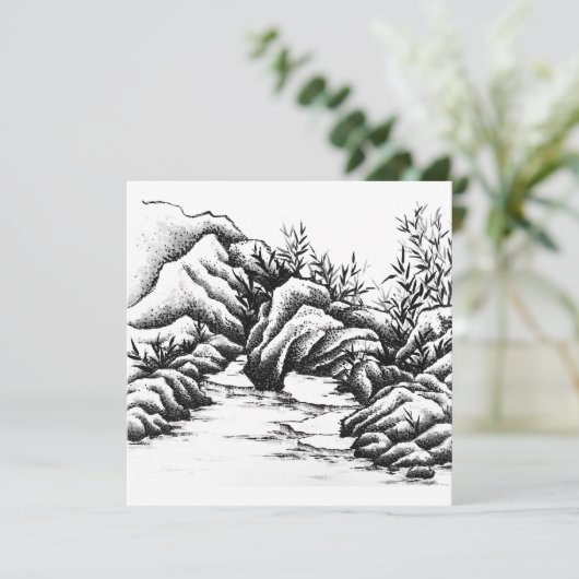 Steine Karte (Stehend Vorderseite)