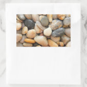 Steine, Kies und Steine Rechteckiger Aufkleber (Tasche)