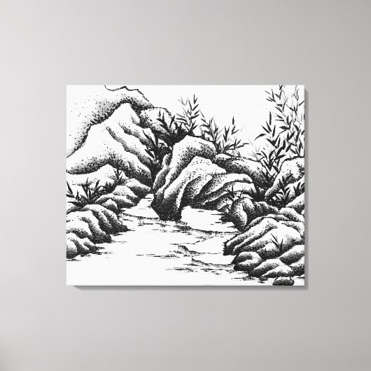 Steine Leinwanddruck (Vorderseite)