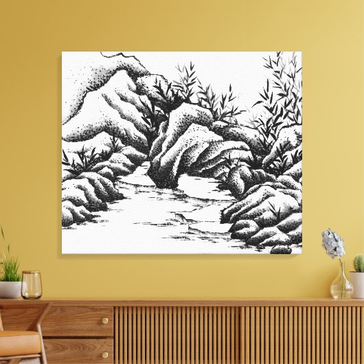 Steine Leinwanddruck (Insitu (Wohnzimmer))