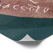 Steine mit Tänzerin eingeschrieben Poster (Ecke)