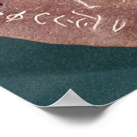 Steine mit Tänzerin eingeschrieben Poster (Ecke)