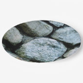 Steine Pappteller (Schrägansicht)