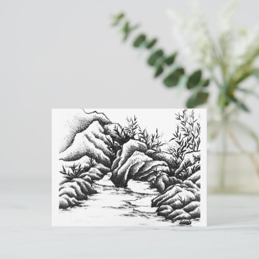 Steine Postkarte (Stehend Vorderseite)