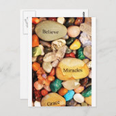 Steine Postkarte (Vorne/Hinten)