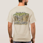 Steine sind zum Klettern T-Shirt (Rückseite)