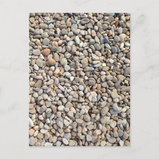 Steine, Steine, Kies Postkarte (Vorderseite)