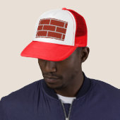 Steine Trucker Hat (Brick Red & Gray) Truckerkappe (Beispiel)