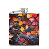 Steine und Blätter Flachmann (Vorderseite)