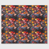 Steine und Blätter Geschenkpapier (Flach)