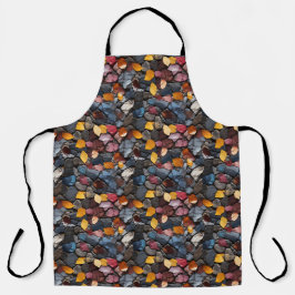 Steine und Blätter Schürze