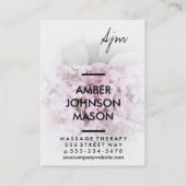 Steine und Blume (Massagetherapie) Visitenkarte (Rückseite)