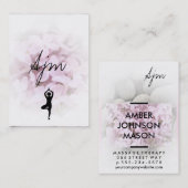 Steine und Blume Yoga Visitenkarte (Vorne/Hinten)