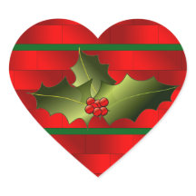 Steine und Mistletoe-Aufkleber des Weihnachtsmanns