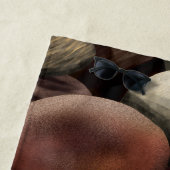 Steine und Name Strandtuch (Beispiel)