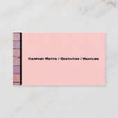 Steine und Unkraut in der Fußgängerfotografie Visitenkarte (Rückseite)