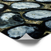 Steine unter Wasser Poster (Ecke)