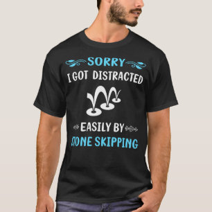 Steinehüpfen Steine Felsen Flachwasser tauchen T-Shirt