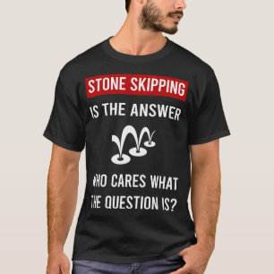 Steinehüpfen Steine Felsen Flachwasser tauchen T-Shirt