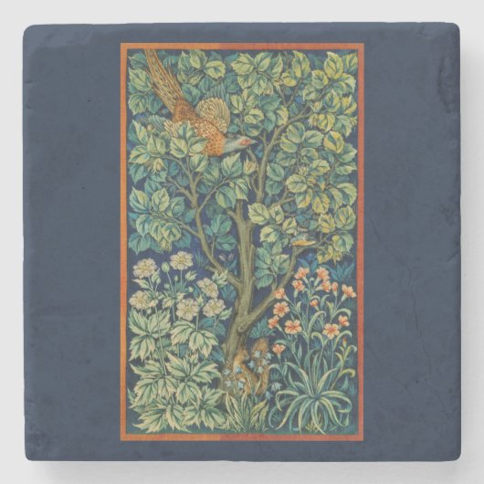 STEINER UNTERSETZER MIT WILLIAM MORRIS, PHEASANT D (Vorderseite)