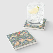 STEINER UNTERSETZER:WILLIAM MORRIS:STRAWBERRY THIE STEINUNTERSETZER (Seitenansicht)