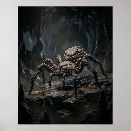 Steinerne Spinne Vergessene Höhle Poster (Vorne)