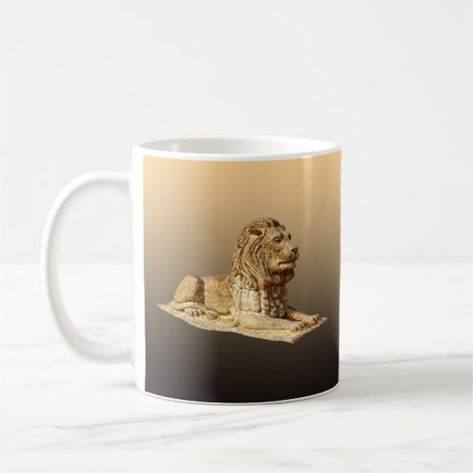 Steinerner Löwe Kaffeetasse (Links)