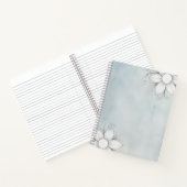 Steinernes Blumenmuster Notizblock (Innenseite)