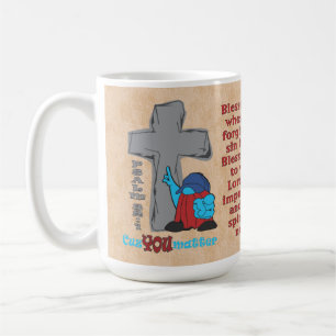 Steinernes Kreuz, weil du zählst Psalm 32 1 Kaffeetasse