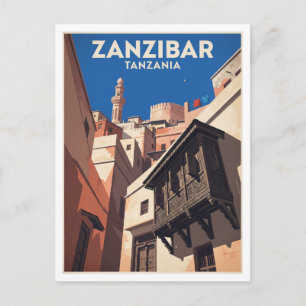 Steinernes Town, Sansibar Tansania Reise Souvenir Postkarte
