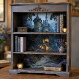 Steinernes Turm Fantasy Schloss Decoupage Seidenpapier
