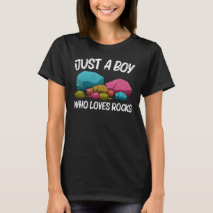 Steinesammeln-Kunstwerk für Jungen Kinder Geologie T-Shirt