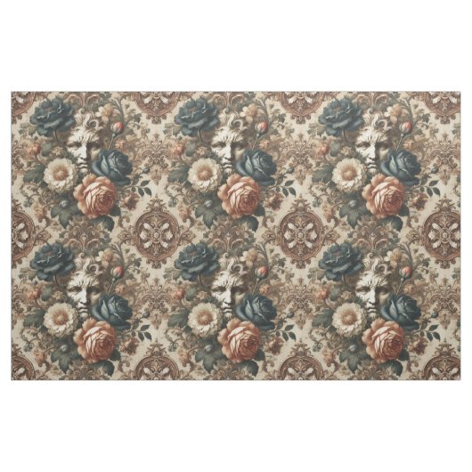 SteinFaces & müde Nächte - Gothic Statement Tile Stoff (Fat Quarter (45,7 x 55,9 cm))
