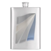 Steinfarben Flachmann (Vorderseite)