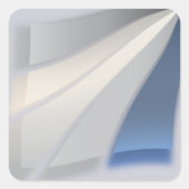 Steinfarben Quadratischer Aufkleber (Vorderseite)