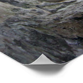 Steinfenster mit Meeresansicht Poster (Ecke)