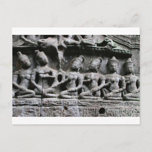 Steinfiguren auf dem Gipfel Postkarte (Vorderseite)