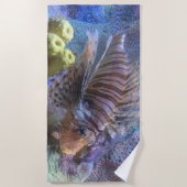 Steinfisch Strandtuch (Vorderseite)